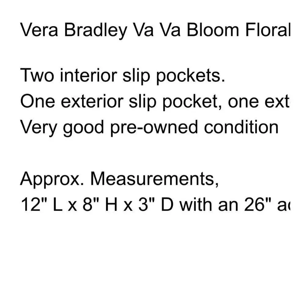 VERA BRADLEY | va va voom crossbody retired quilted purse - Picture 9 of 9